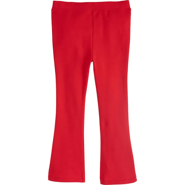 Little English Kick Flare Leggings, Red