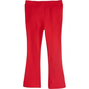 Little English Kick Flare Leggings, Red