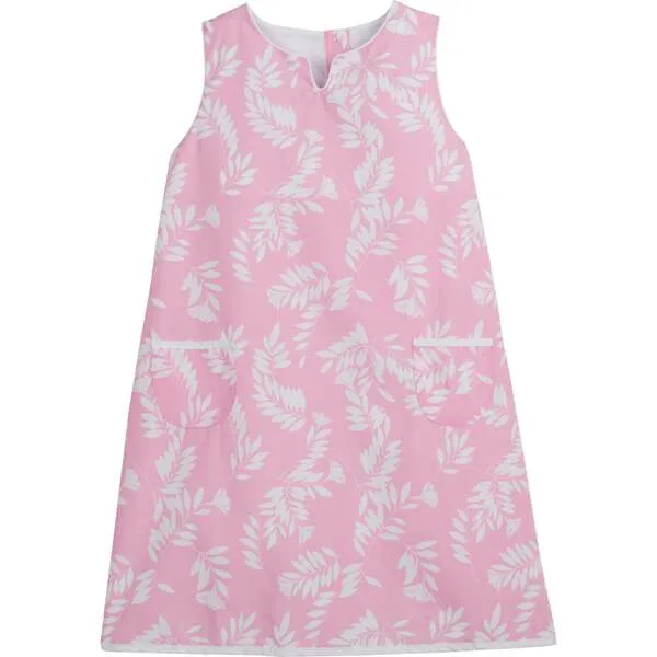 Little English Pocket Shift Dress, Pink Havana