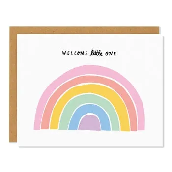 Little Rainbow Card: Colorful Greeting Card