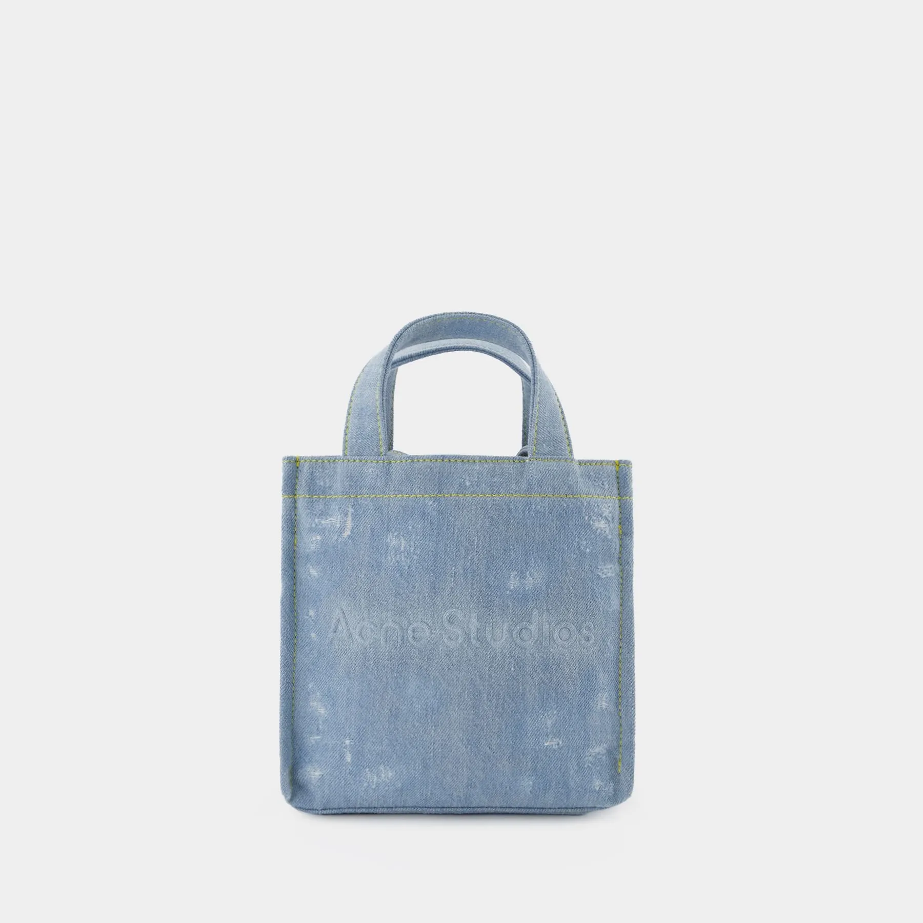 Logo Mini Tote Bag - Acne Studios - Blue  - Denim