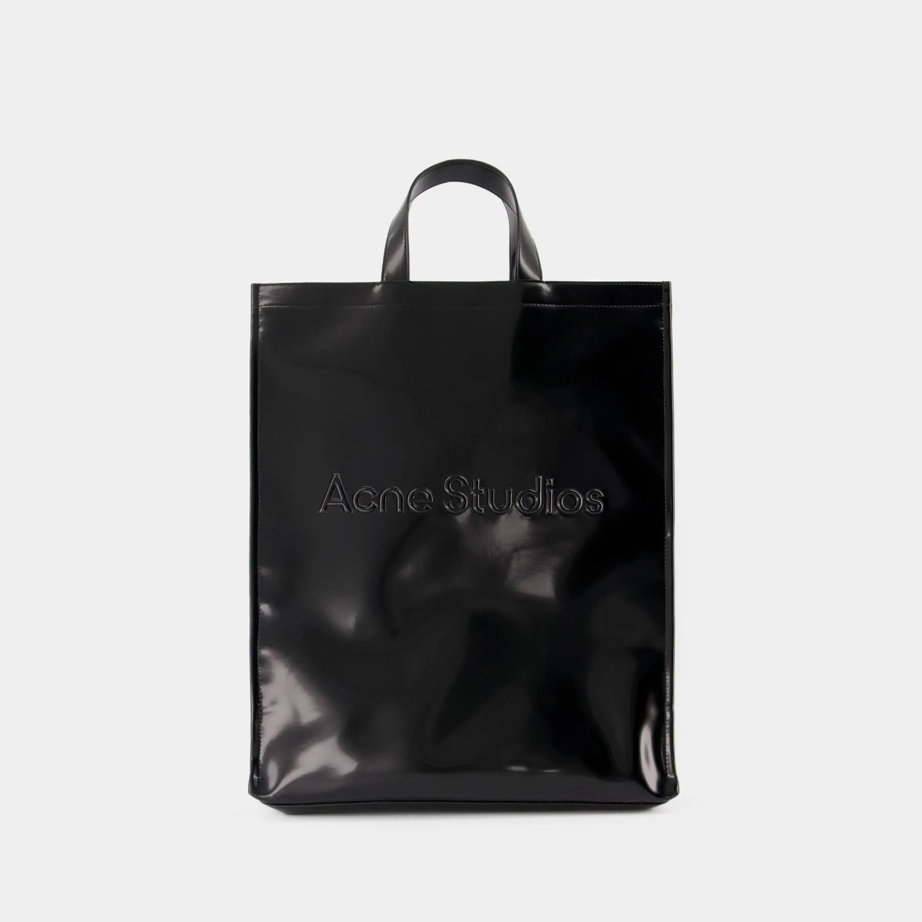 Logo Ns Tote Bag - Acne Studios -  Black - Cotton