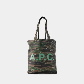 Lou Reversible Tote Bag - A.P.C. - Synthetic - Khaki