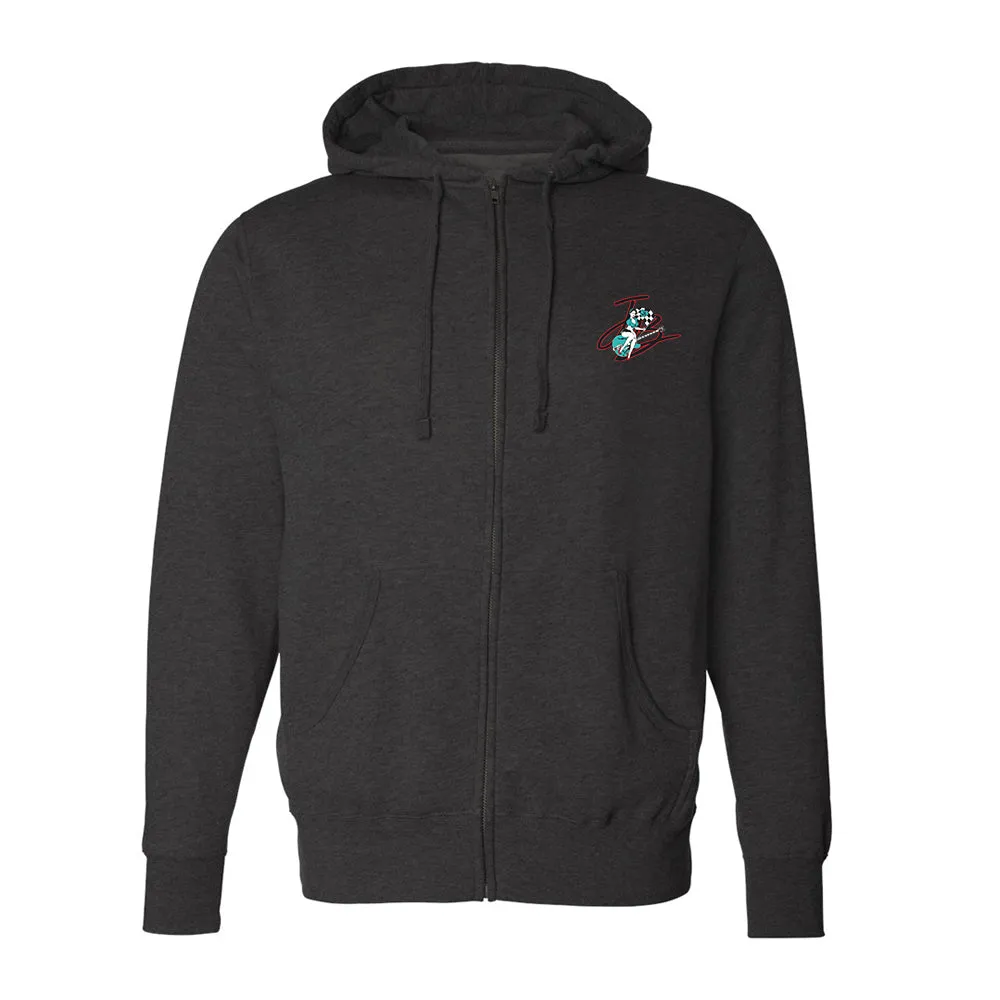 Lucky Lady of Blues Zip-Up Hoodie (Unisex)