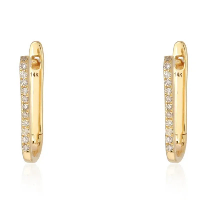 MADISON DIAMOND OVAL HOOP EARRINGS