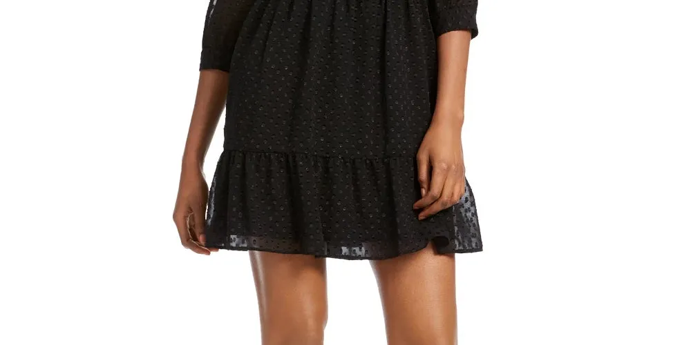 Maison Jules Polka Dot Dress Black XX-Large.