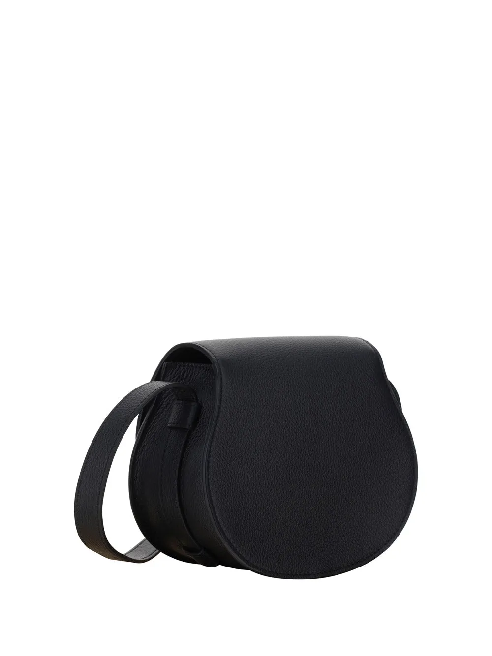 Marcie Small Saddle Bag - Black