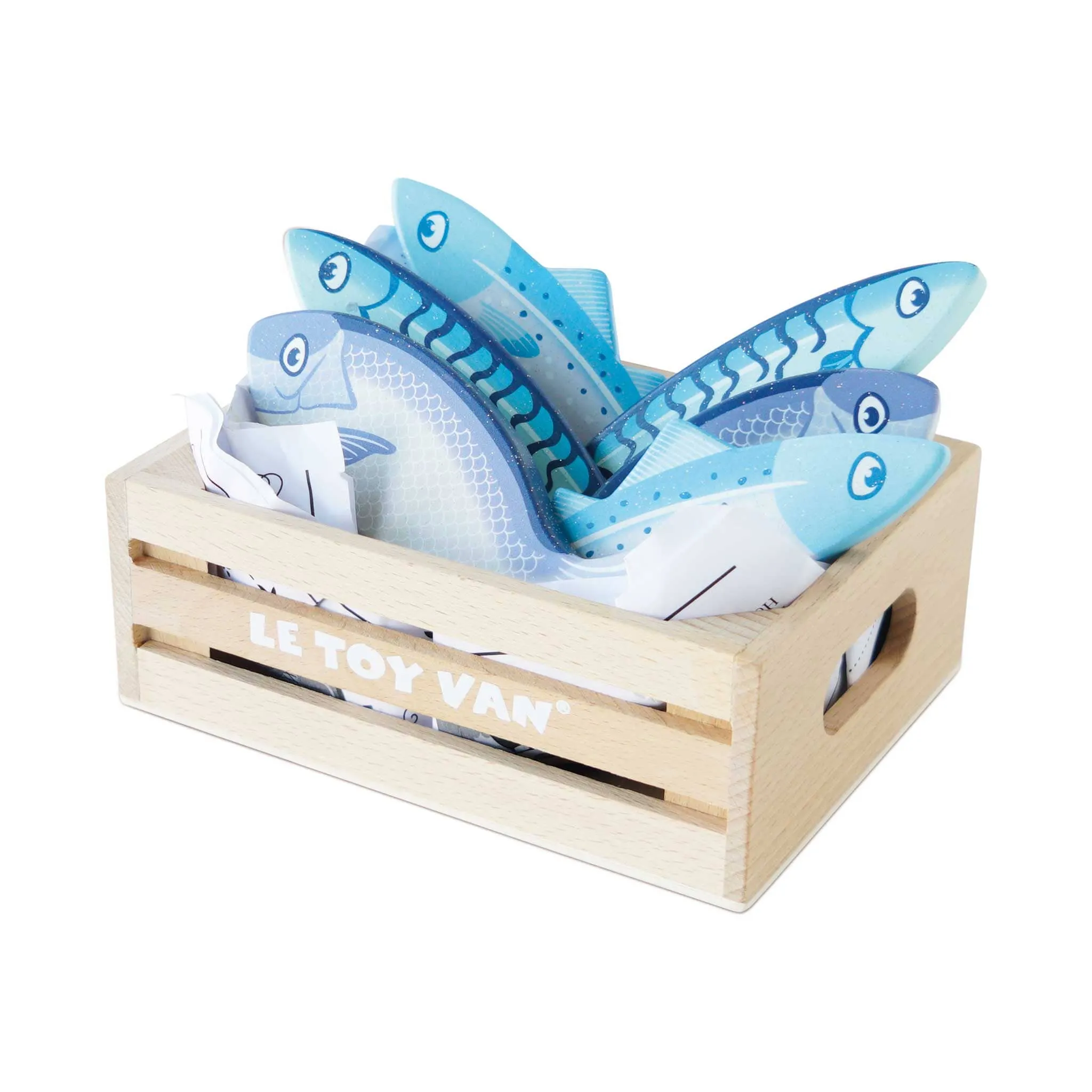 Market Fish Wooden Play Food Crate