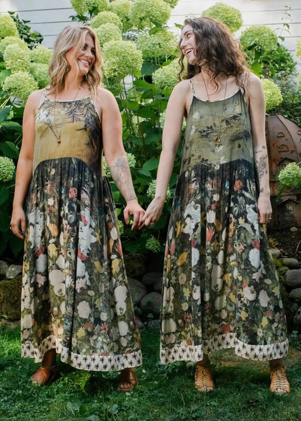 Market Of Stars I Dream In Flowers Bohéme Maxi Dress Green