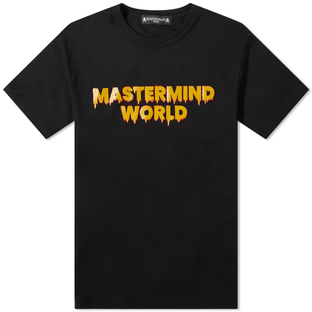 MASTERMIND WORLD Drip Logo Skull T-ShirtBlack