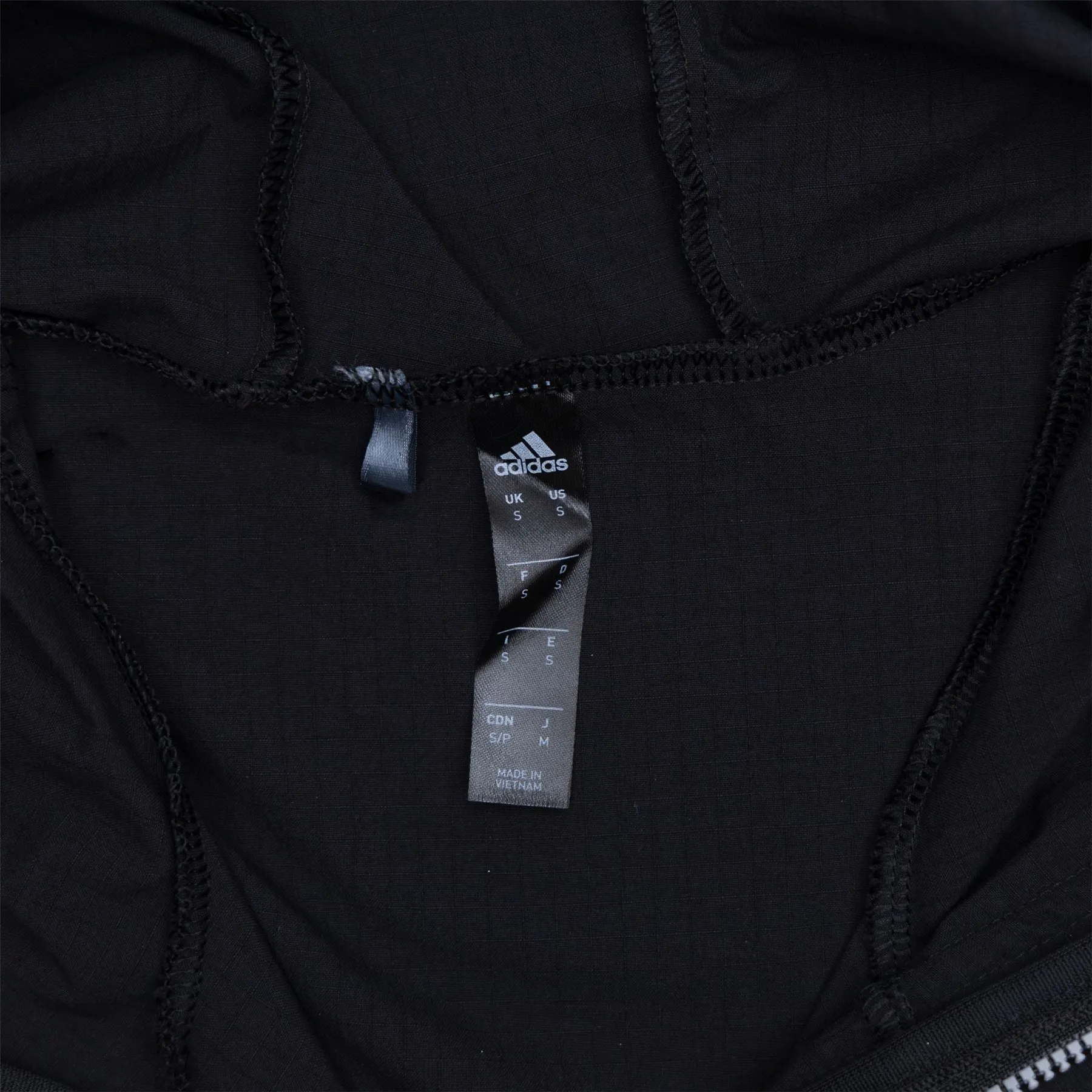 Members x adidas Ripstop Hoodie, Black, SS23