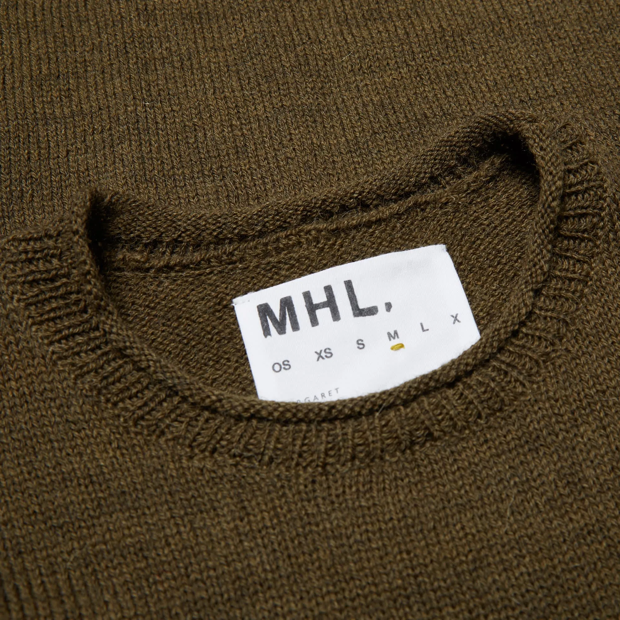 MHL. by Margaret Howell Rolled Edge JumperMilitary Green