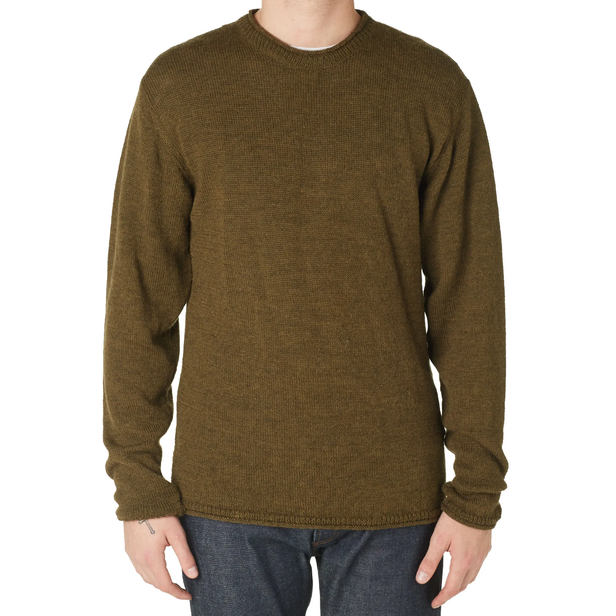 MHL. by Margaret Howell Rolled Edge JumperMilitary Green