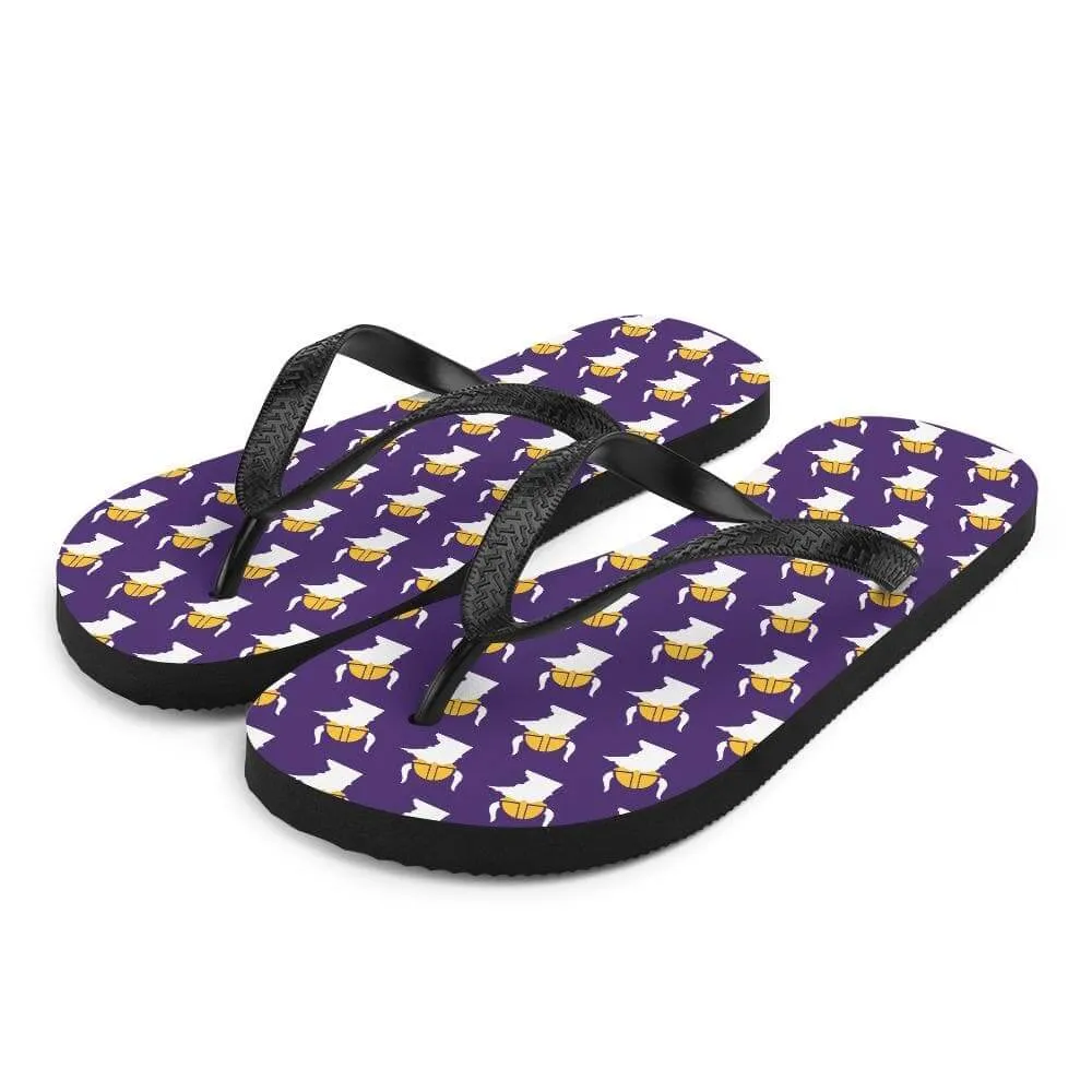 Minnesota Vikings Skol Flip-Flops - Buy Now