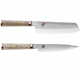 Miyabi 5000MCD Nakiri Shotoh Knife Set | 2-Piece + Made in Japan