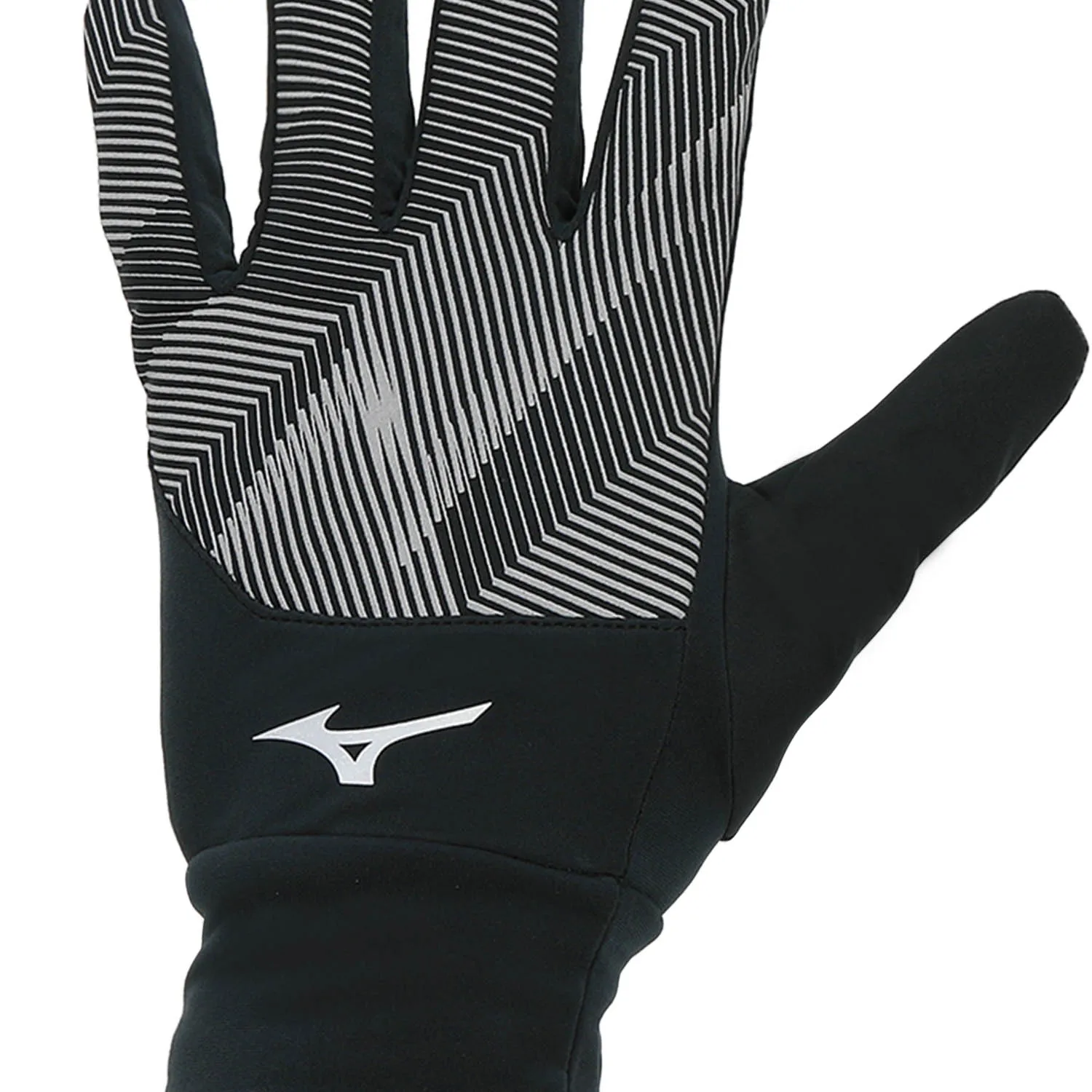 Mizuno Logo Guanti  Black