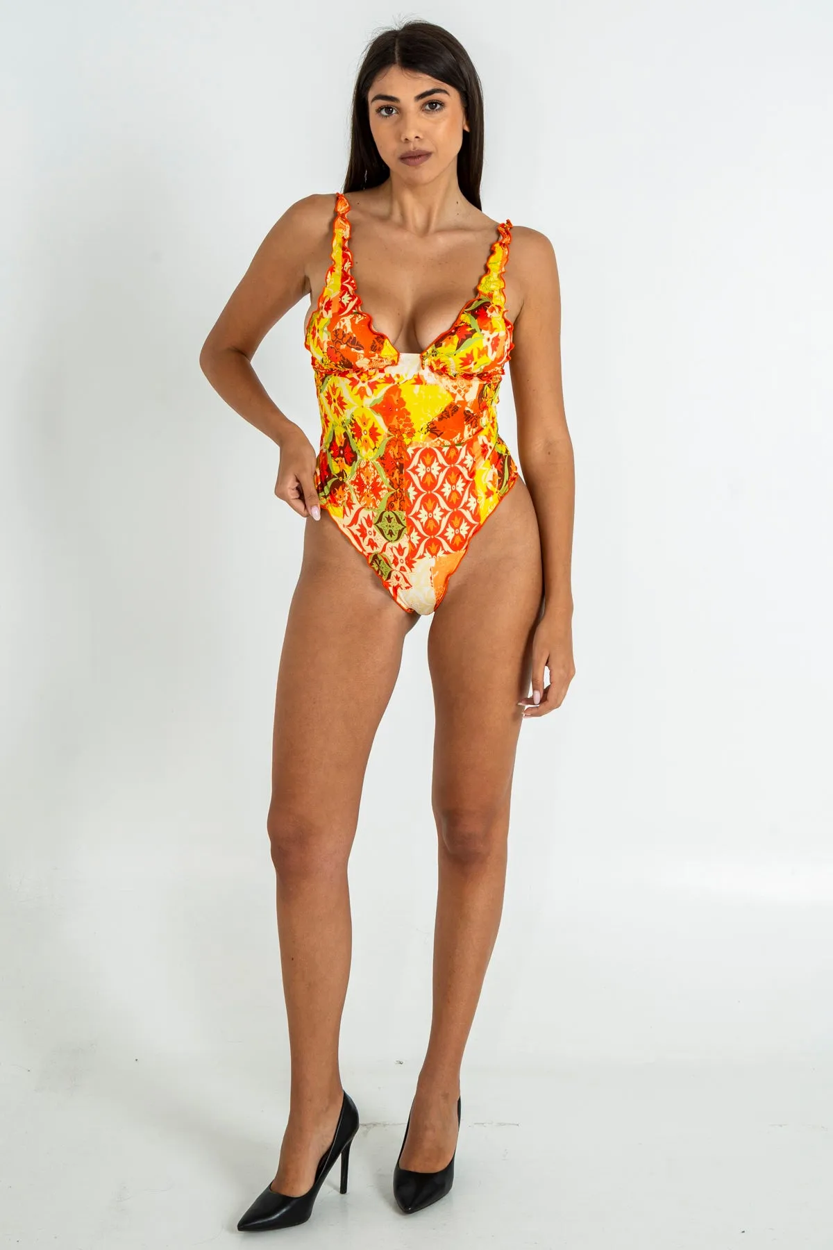 monokini frou frou costume full coverage