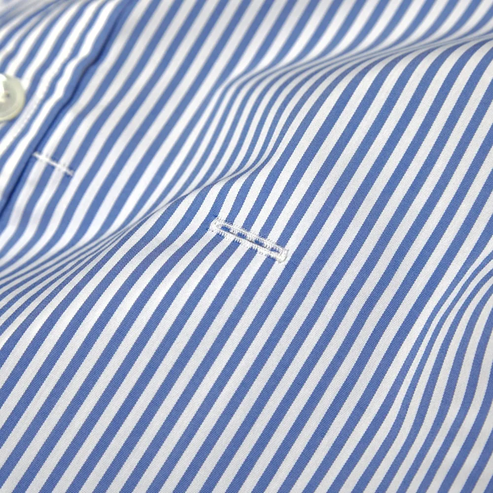 Nanamica Stripe Wind ShirtBlue & White