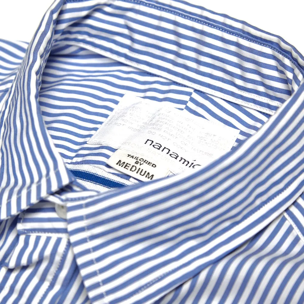 Nanamica Stripe Wind ShirtBlue & White