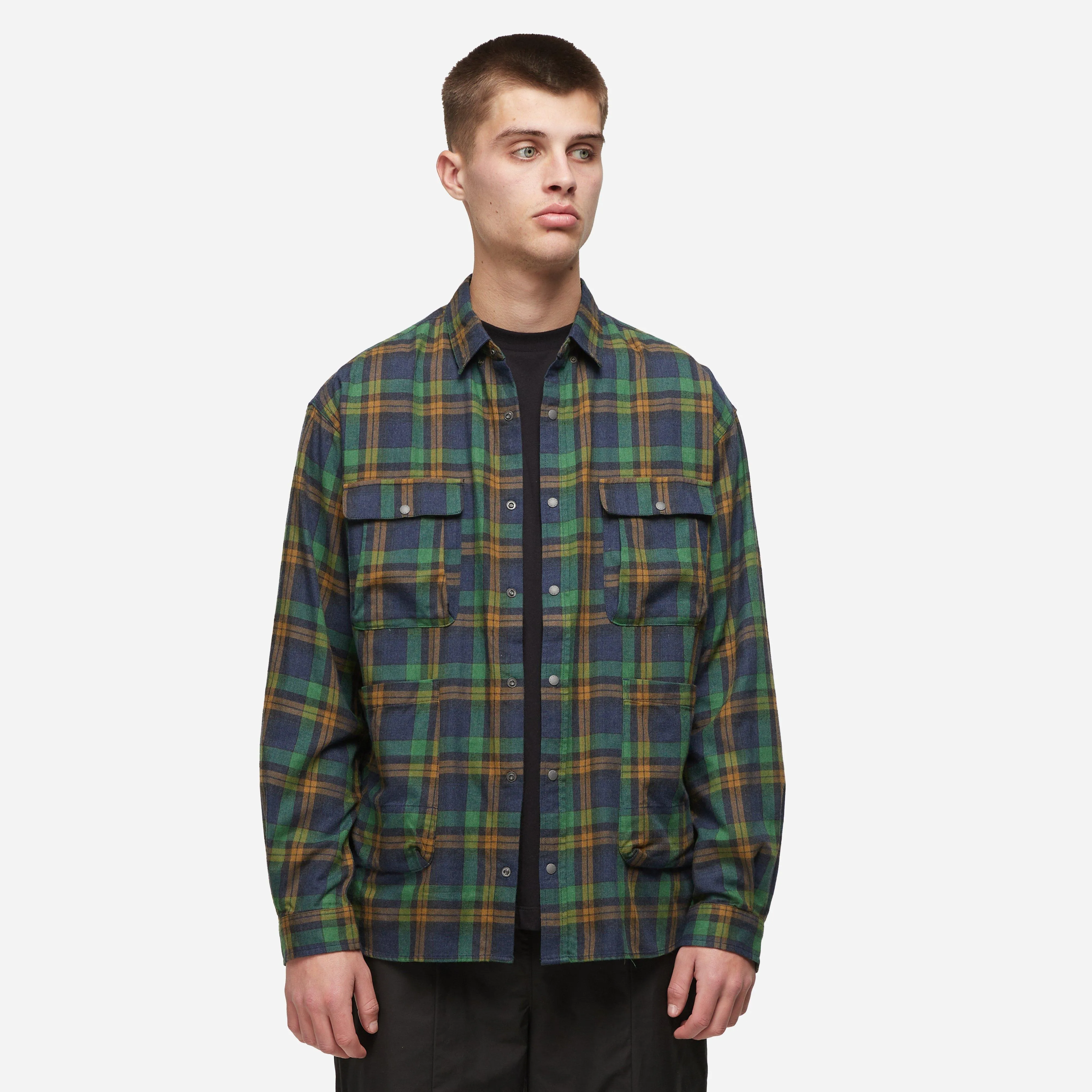 Nanga Fade Plaid Camp Shirt