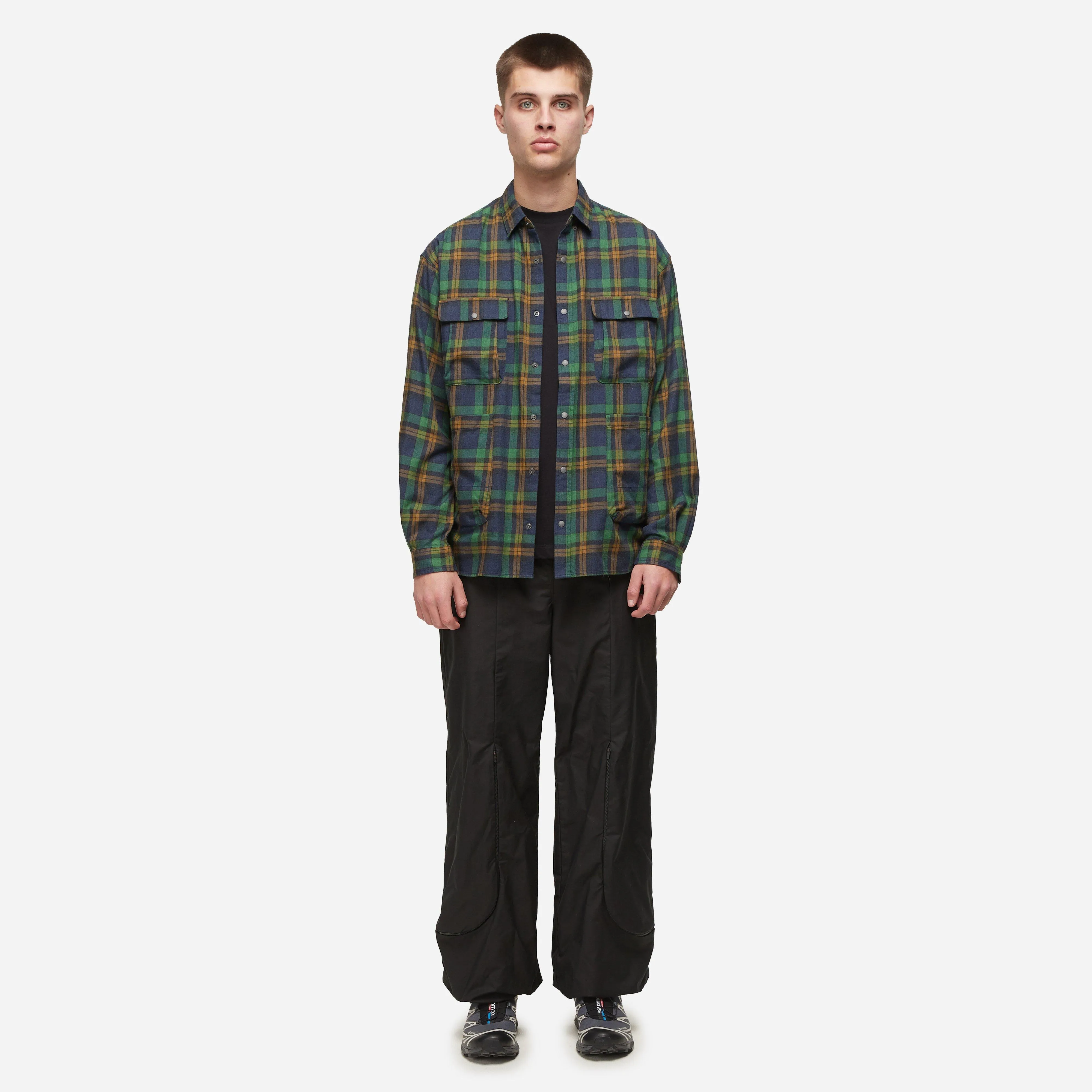 Nanga Fade Plaid Camp Shirt