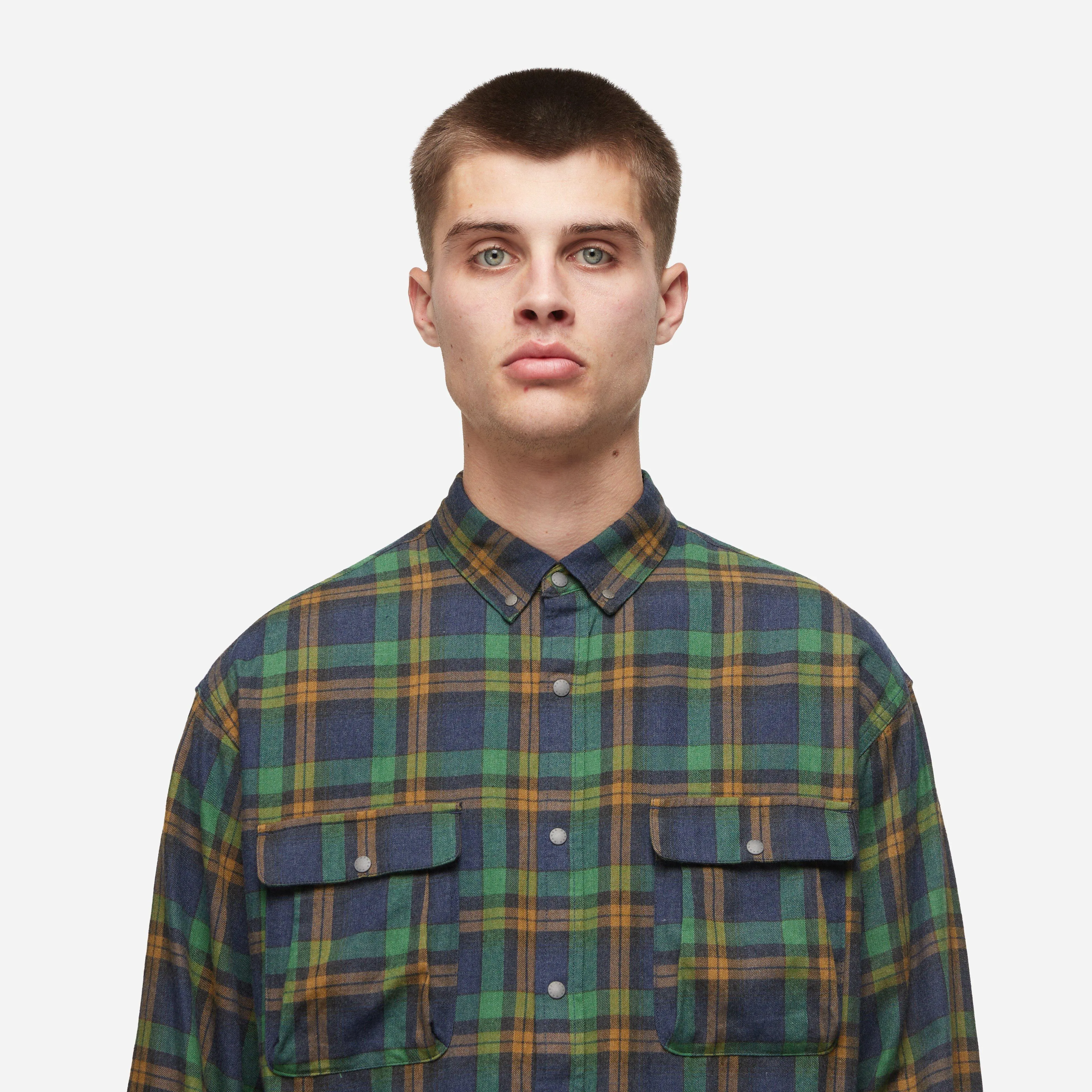 Nanga Fade Plaid Camp Shirt