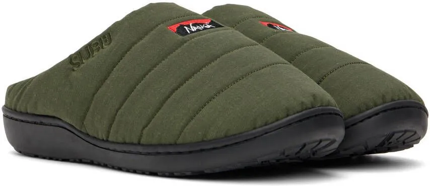 NANGA Khaki Subu Edition Quilted Slippers