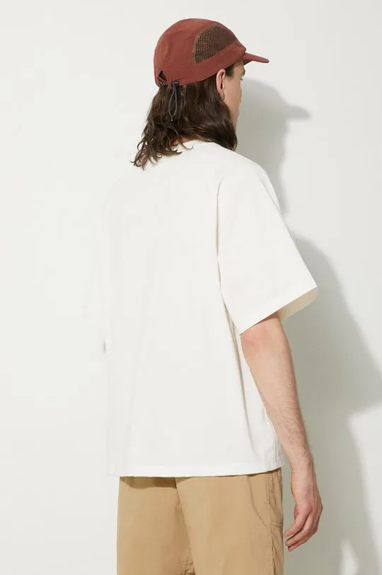 Nanga t-shirt Eco Hybrid Box Logo Loose Fit Tee men’s white color with a print NW2311.1G209