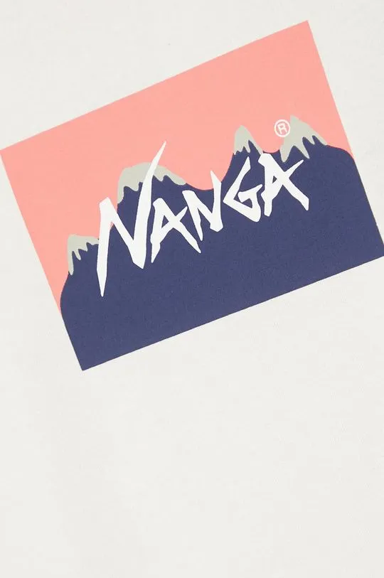 Nanga t-shirt Nanga × Jerry Ukai Eco Hybrid Nanga Logo Tee men’s white color with a print NW2411.1G805.C