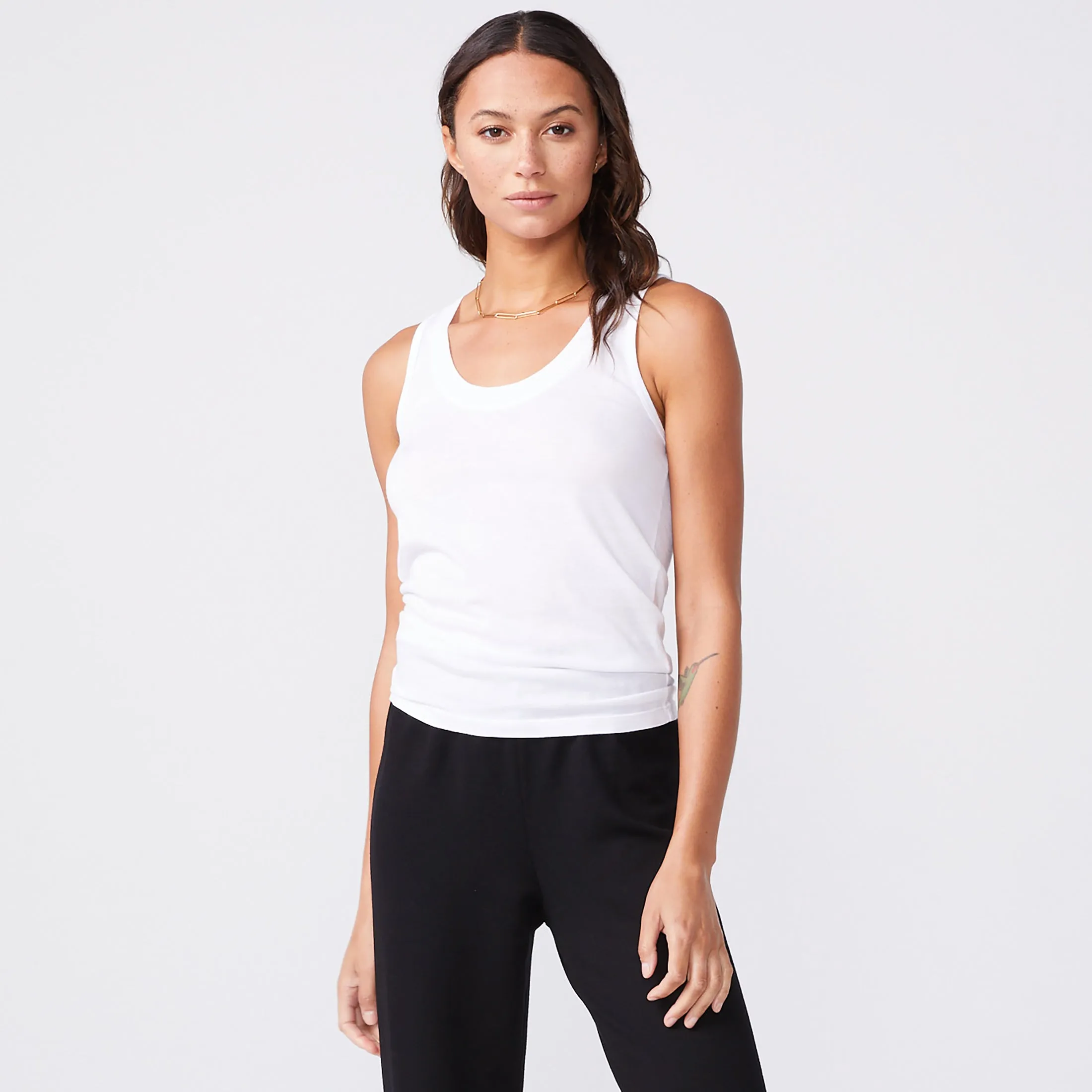 Narrow Cotton Modal Tank