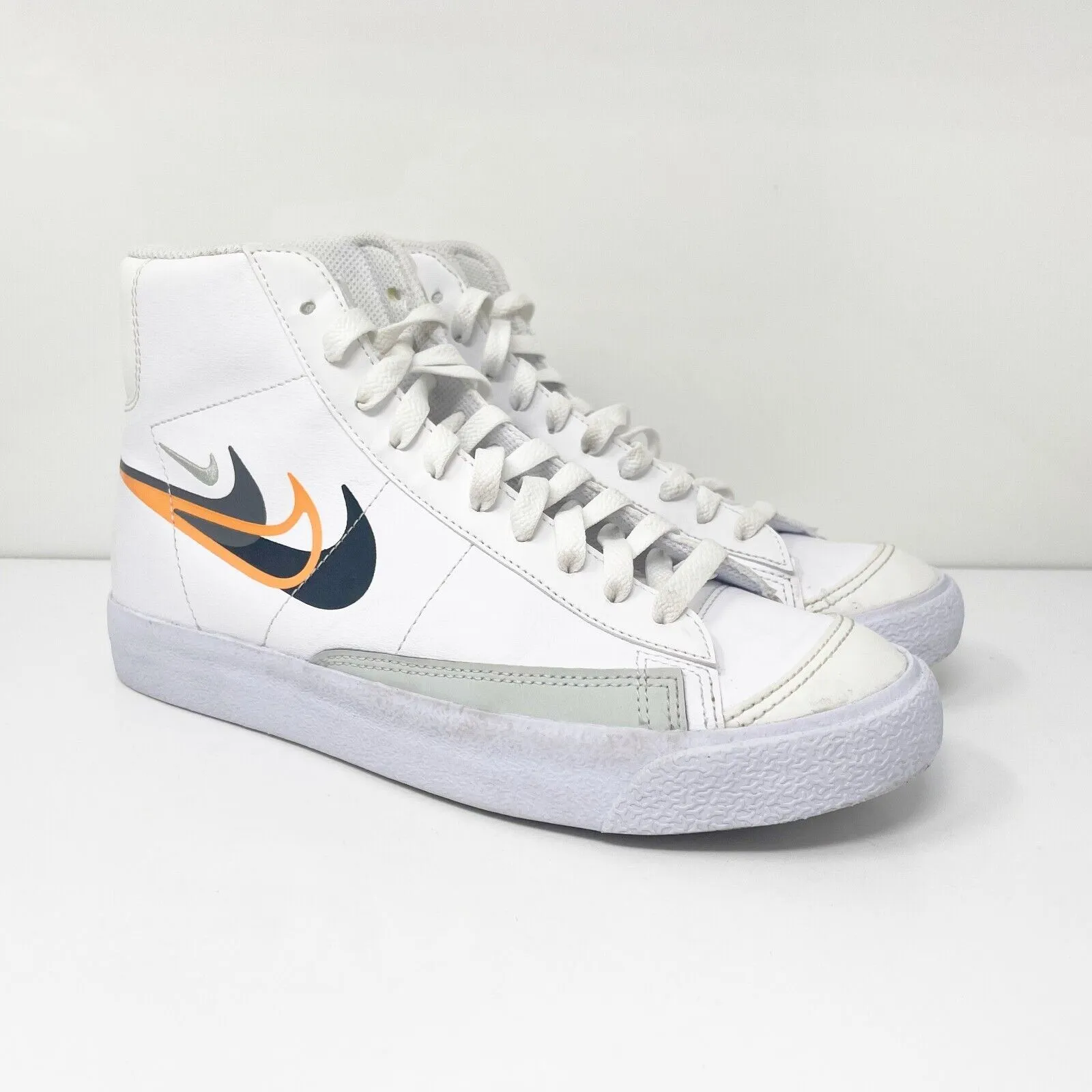 Nike Boys Blazer Mid Next Nature FN7788-100 White Basketball Shoes Sneakers 6.5Y