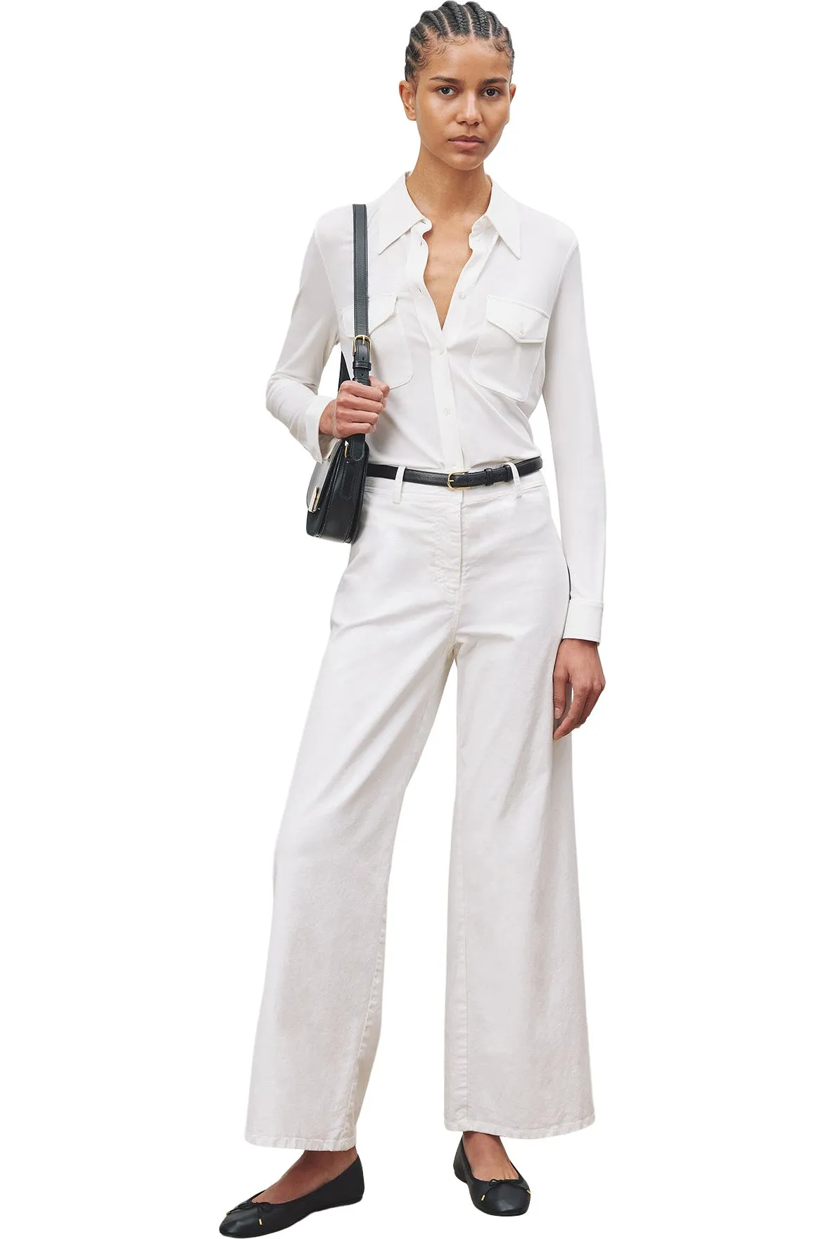 Nili Lotan White Megan Pant