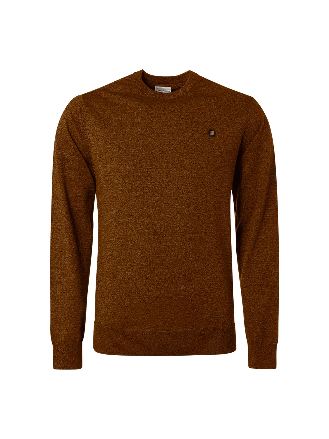 No Excess - Crewneck Melange Pullover - Stone or Caramel: Fashionable Crewneck Melange Pullover in Stone or Caramel by No Excess