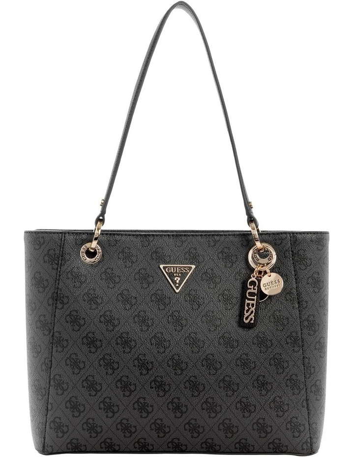 Noelle Noel Tote Bag Small in Coal Logo