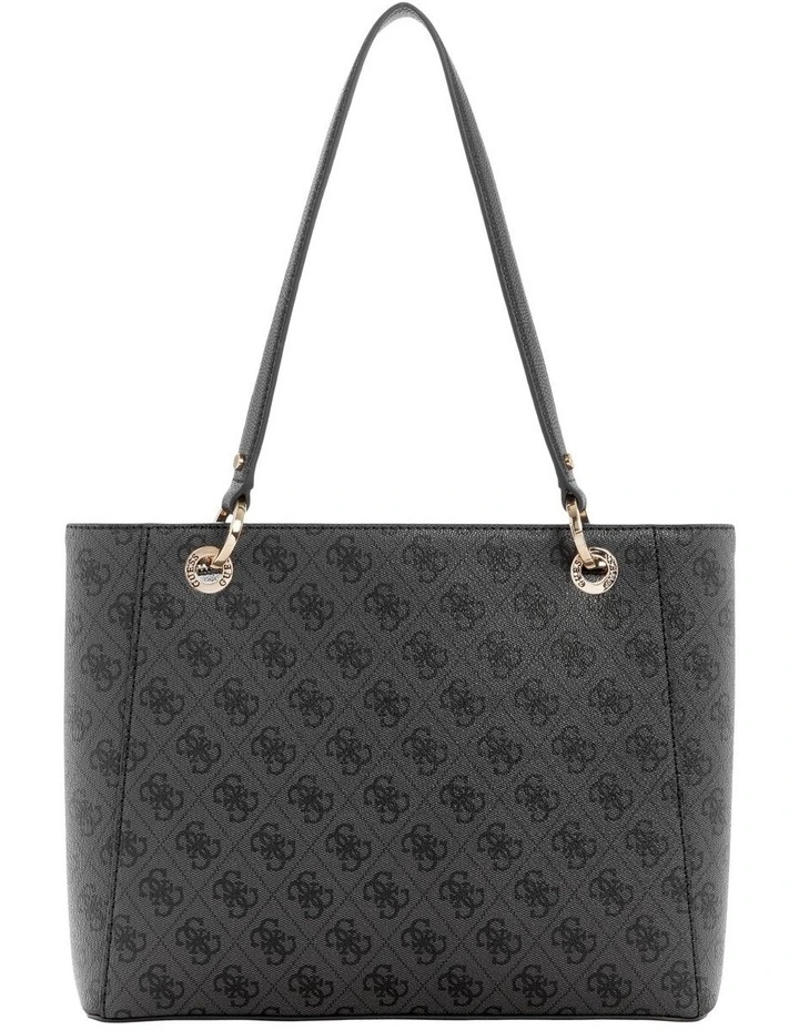 Noelle Noel Tote Bag Small in Coal Logo