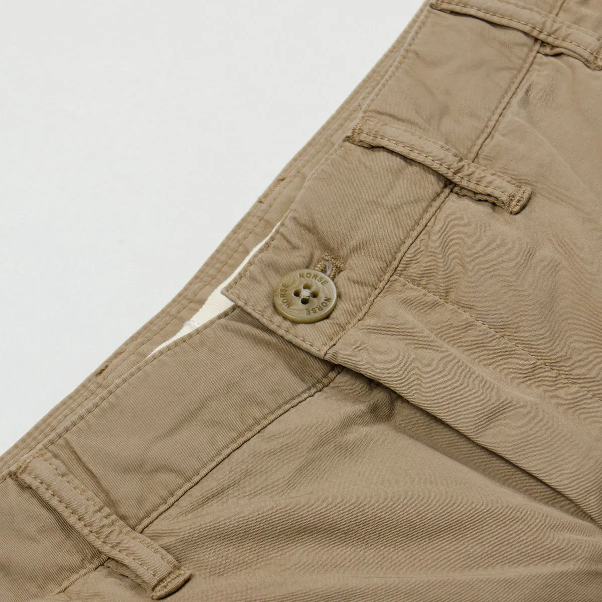 Norse Projects Aros Light Twill Shorts, Utility Khaki