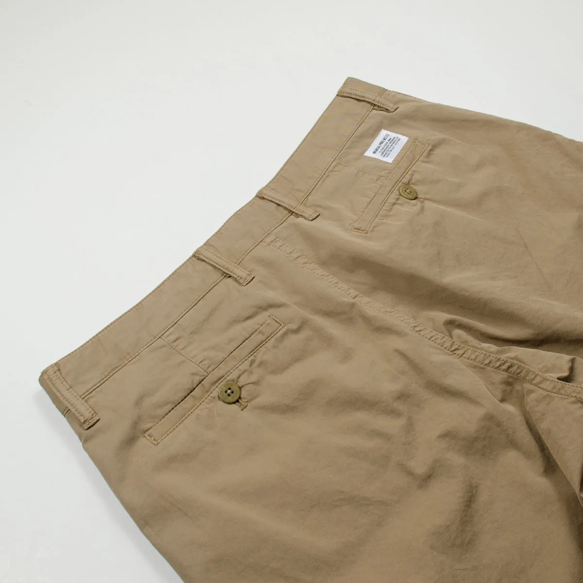 Norse Projects Aros Light Twill Shorts, Utility Khaki