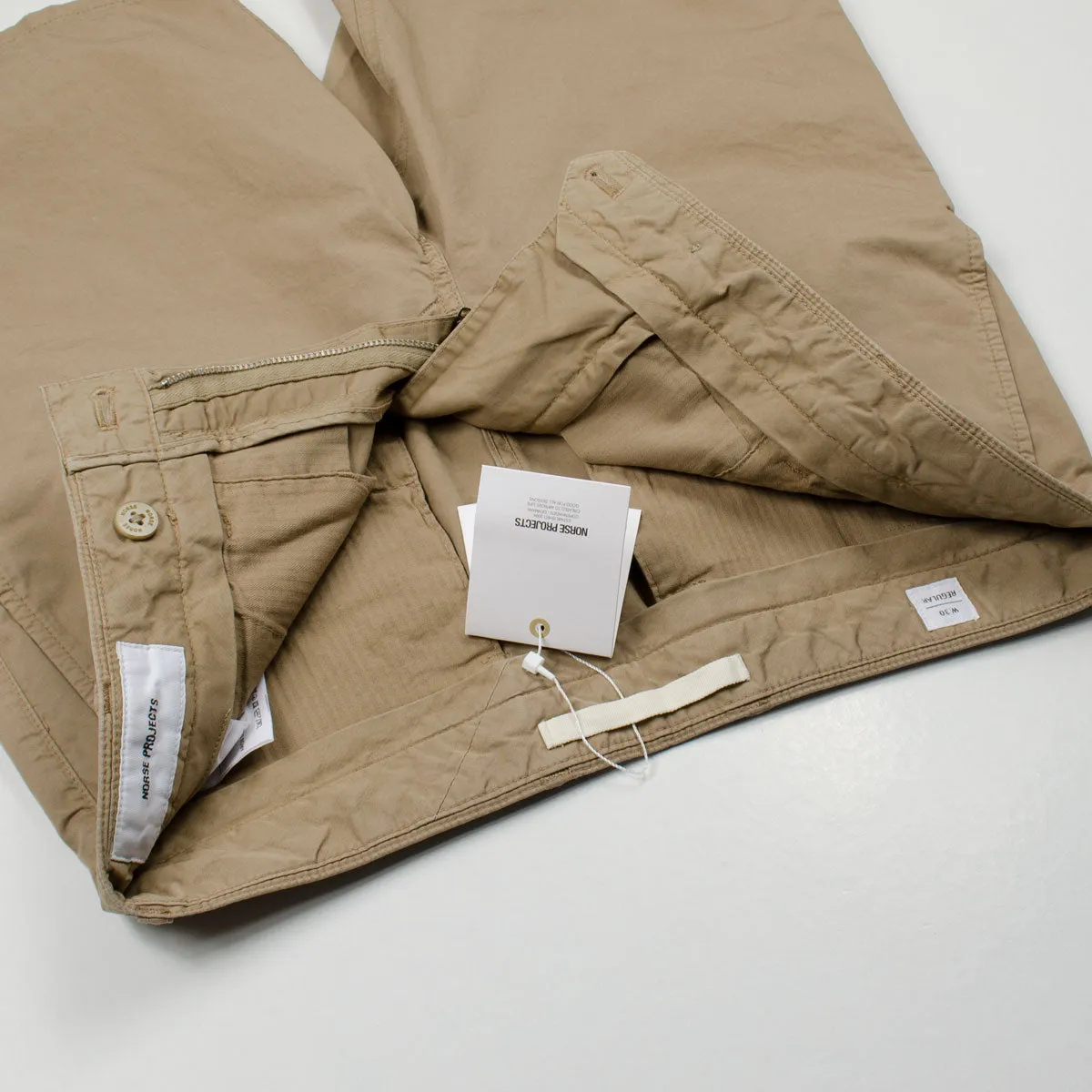 Norse Projects Aros Light Twill Shorts, Utility Khaki