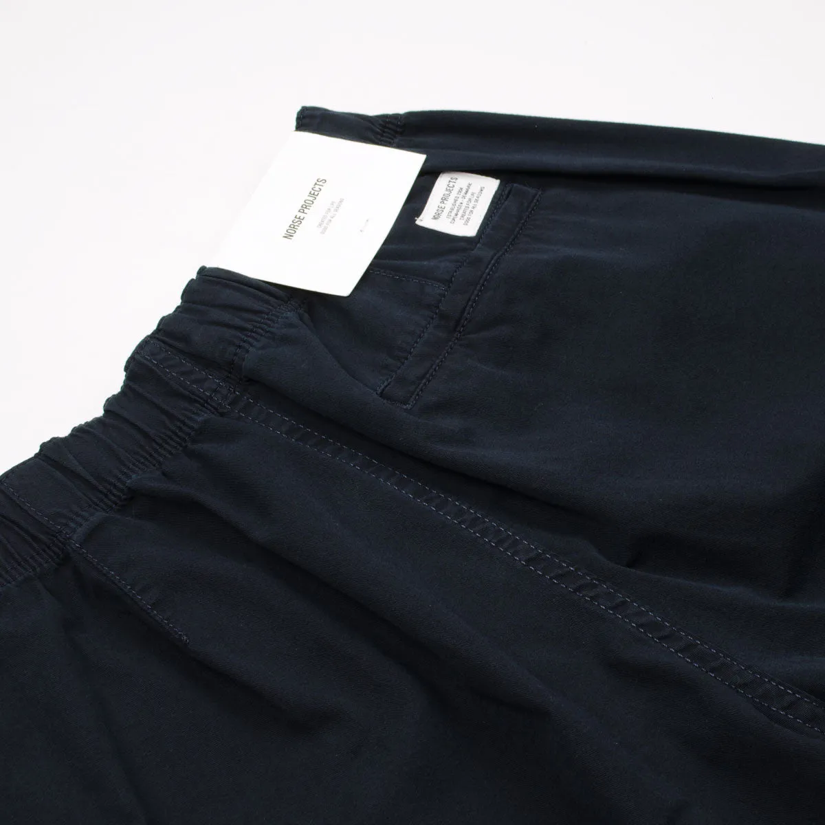 Norse Projects twill pants dark navy