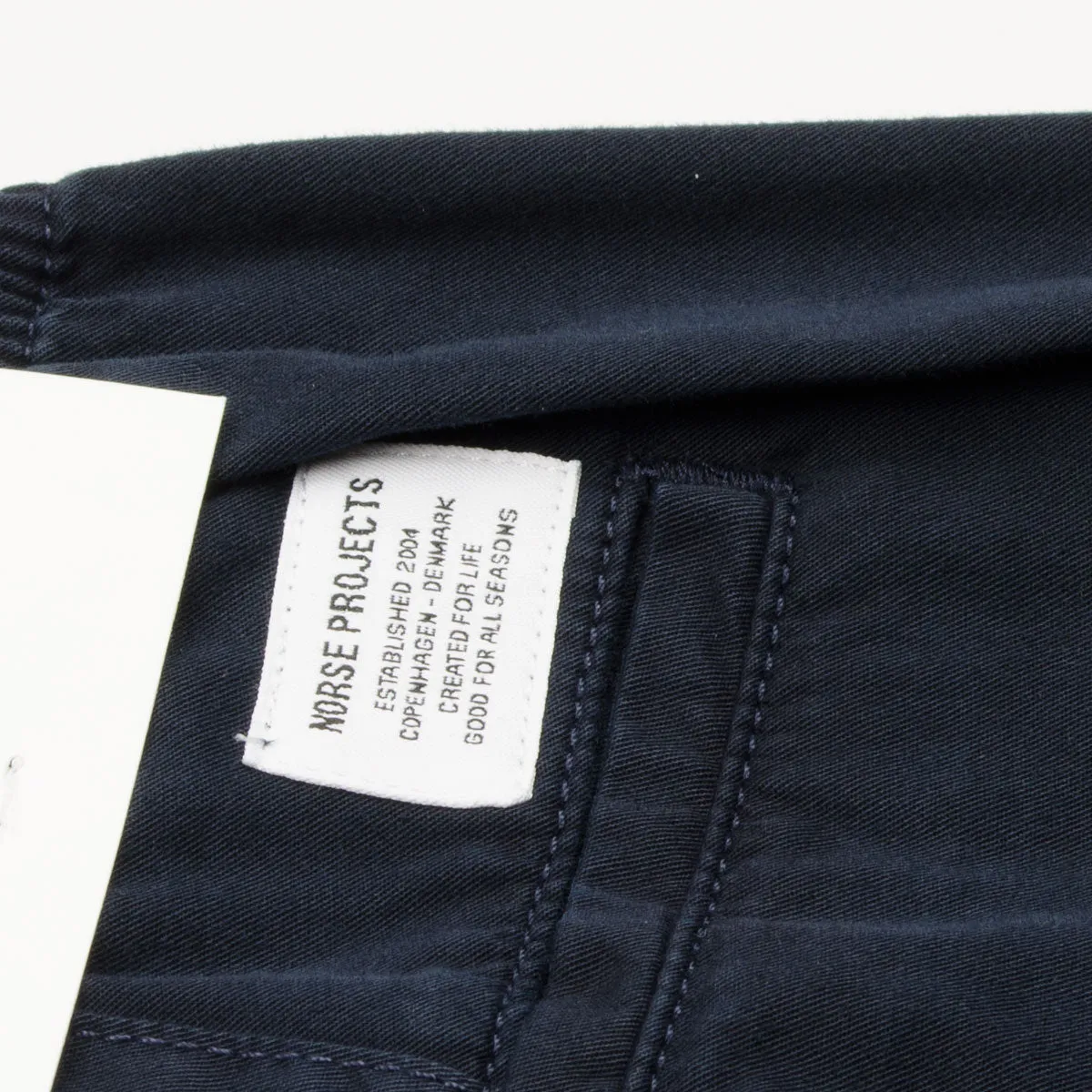 Norse Projects twill pants dark navy