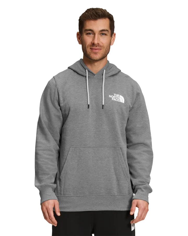 North Face Box Nse Pullover Hoodie - Medium Grey Heather/Black