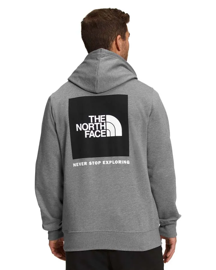 North Face Box Nse Pullover Hoodie - Medium Grey Heather/Black