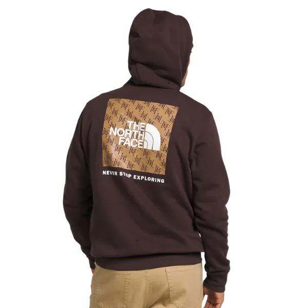 North Face Men's Box NSE Pullover Hoodie - Coal Brown Monogram