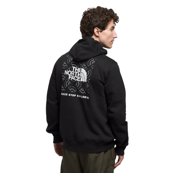 North Face Men's Box NSE Pullover Hoodie - TNF Black/Half Dome Outline