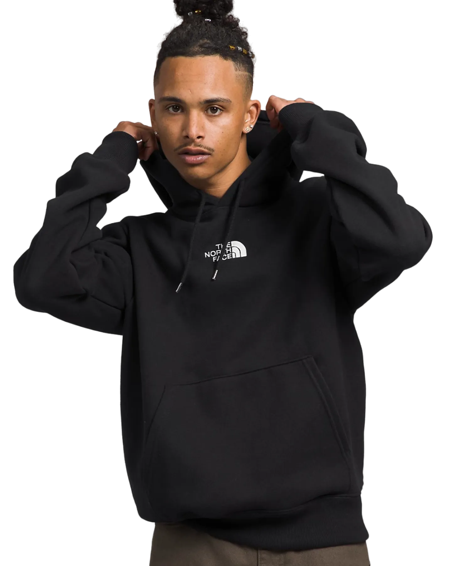 North Face Men's Heavyweight Pullover Hoodie - Black/White