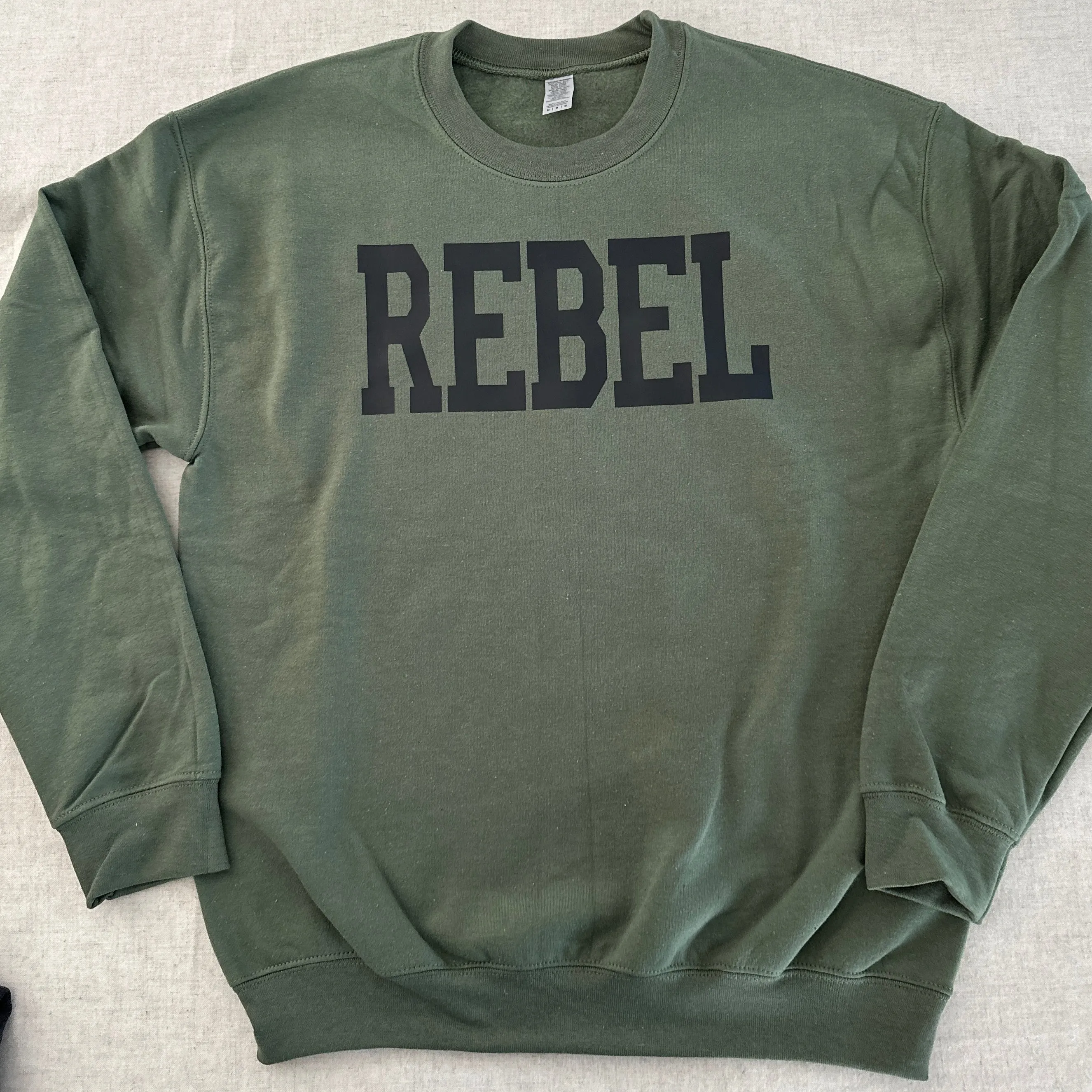 Olive Green Rebel Pullover.