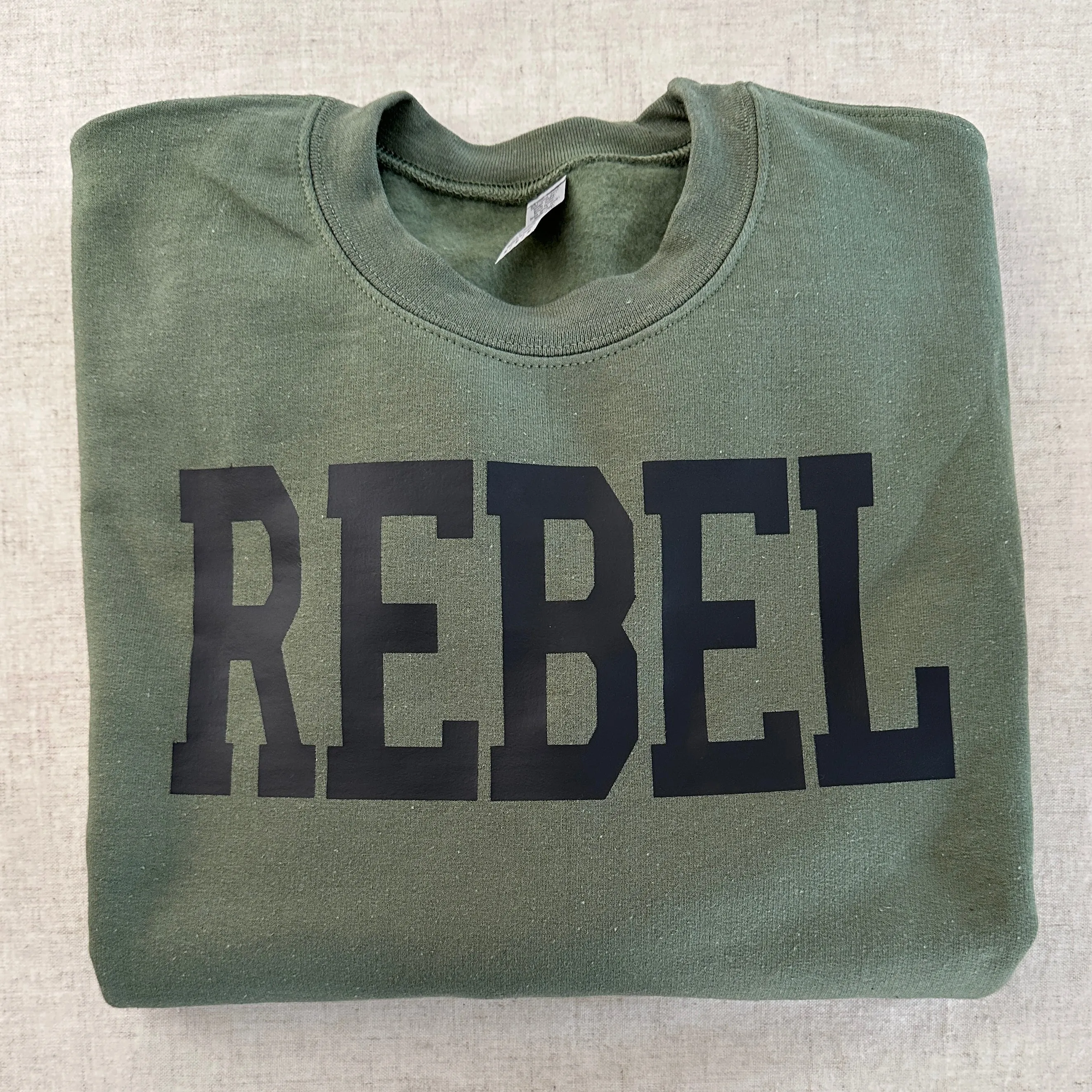 Olive Green Rebel Pullover.