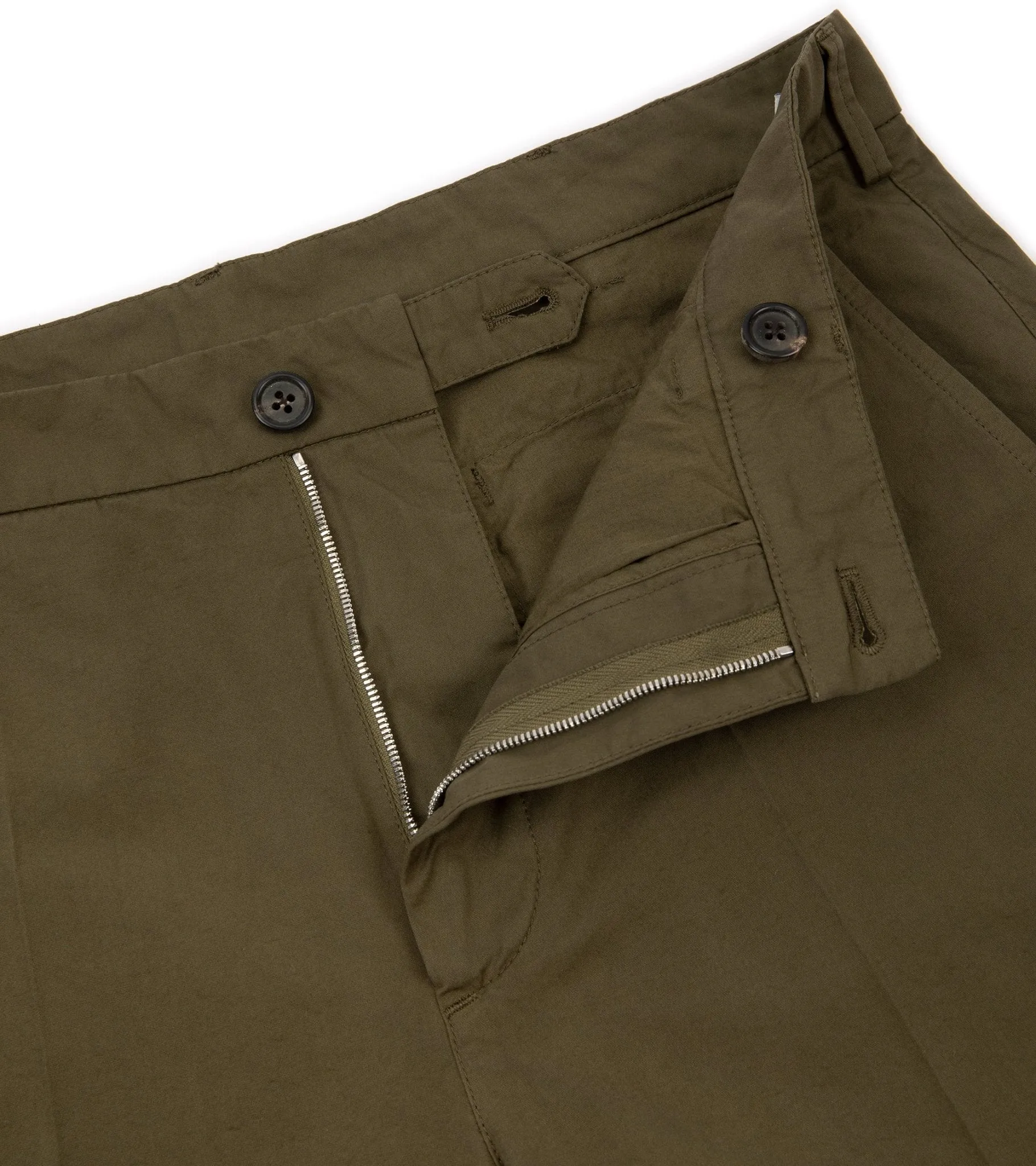 Olive Trunk Hallam Cotton Poplin Pants