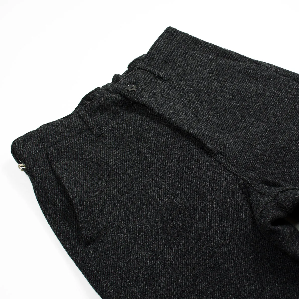 orSlow French work pants, charcoal gray merino wool twill