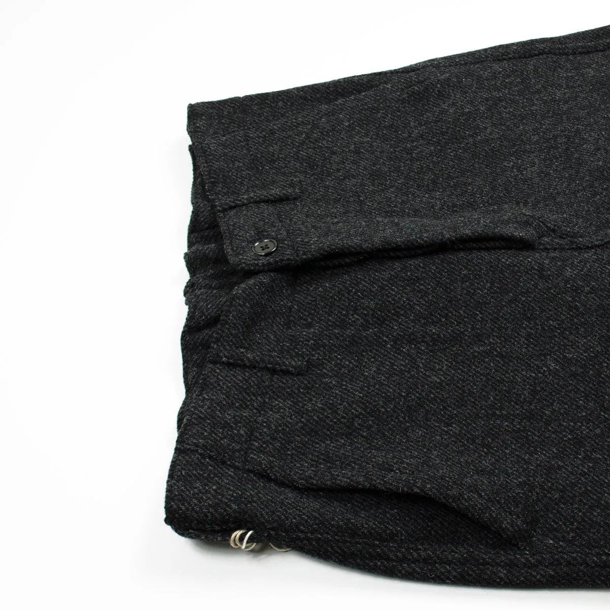 orSlow French work pants, charcoal gray merino wool twill